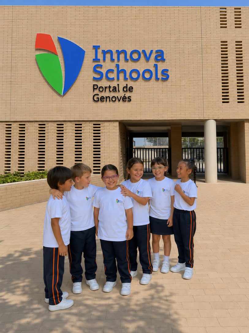 Niños y niñas disfrutando y aprendiendo en Innova Schools Tunja — educación para la vida real